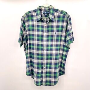 Polo Ralph Lauren Mens Preppy Heritage Chic Classic Fit Short Sleeve Plaid Shirt